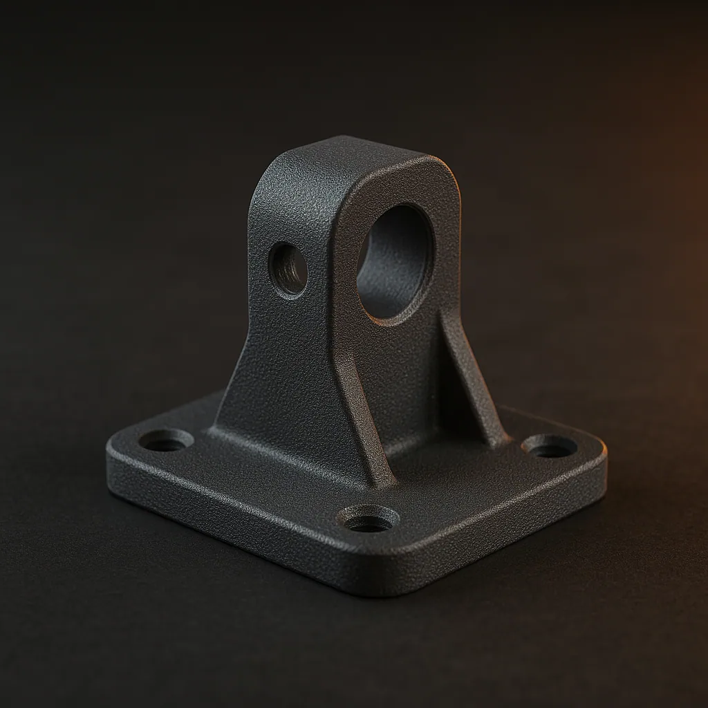 A dark grey 3D-printed ASA outdoor mount